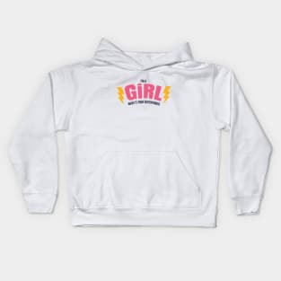 I'm a girl, what's your superpower Kids Hoodie